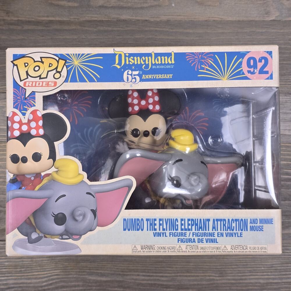 Funko Pop! Rides: Disney - Dumbo the Flying Elephant Attraction and Minnie Mouse